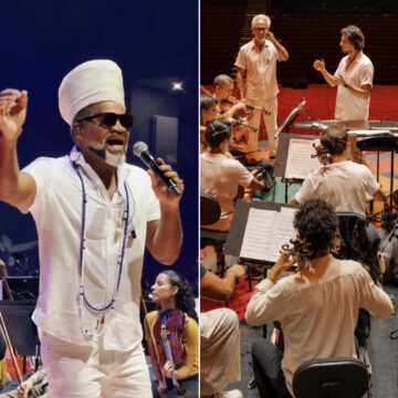 Carlinhos Brown mostra ensaio com a OSBA antes de apresentação histórica no TCA; veja
