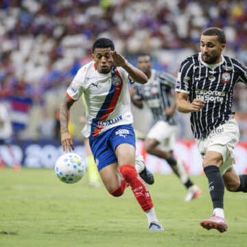 Bahia e Corinthians empatam em jogo movimentado na Arena Fonte Nova