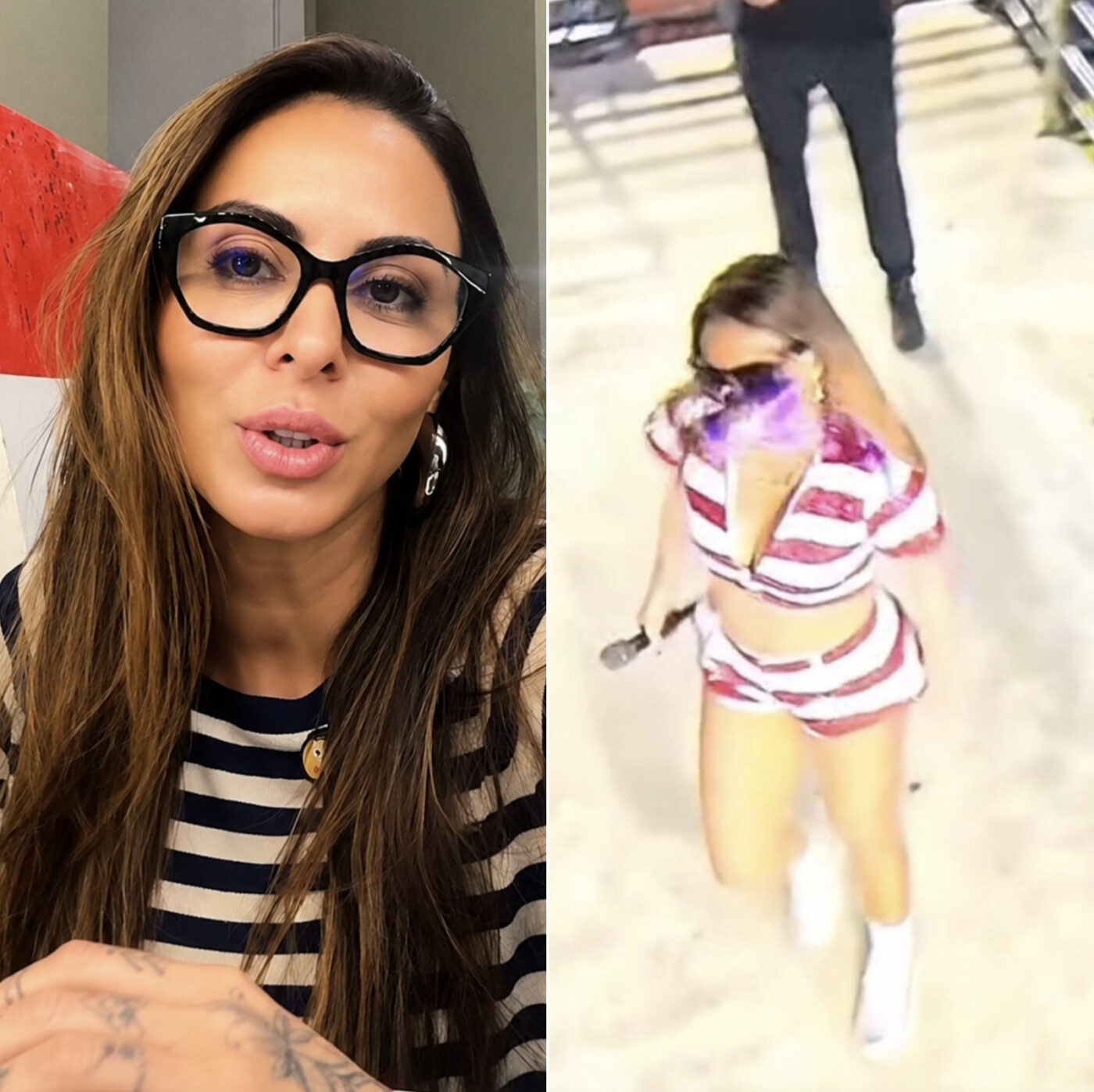 Alinne Rosa recebe mensagens de apoio após ser atingida por copo durante show: “Gente violenta e sem limites”