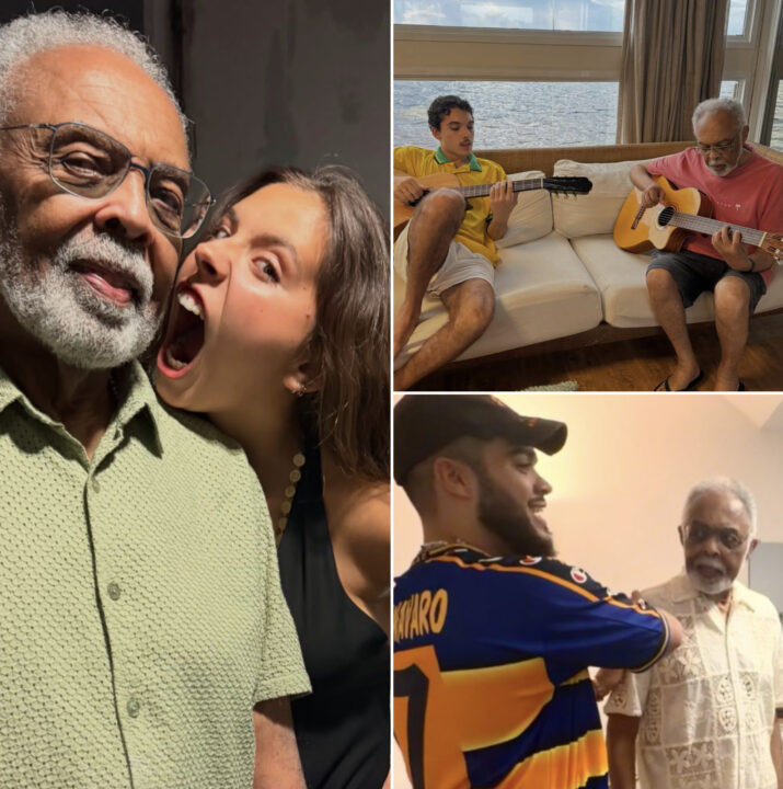 Gilberto Gil encanta ao exibir registros raros com os netos; veja