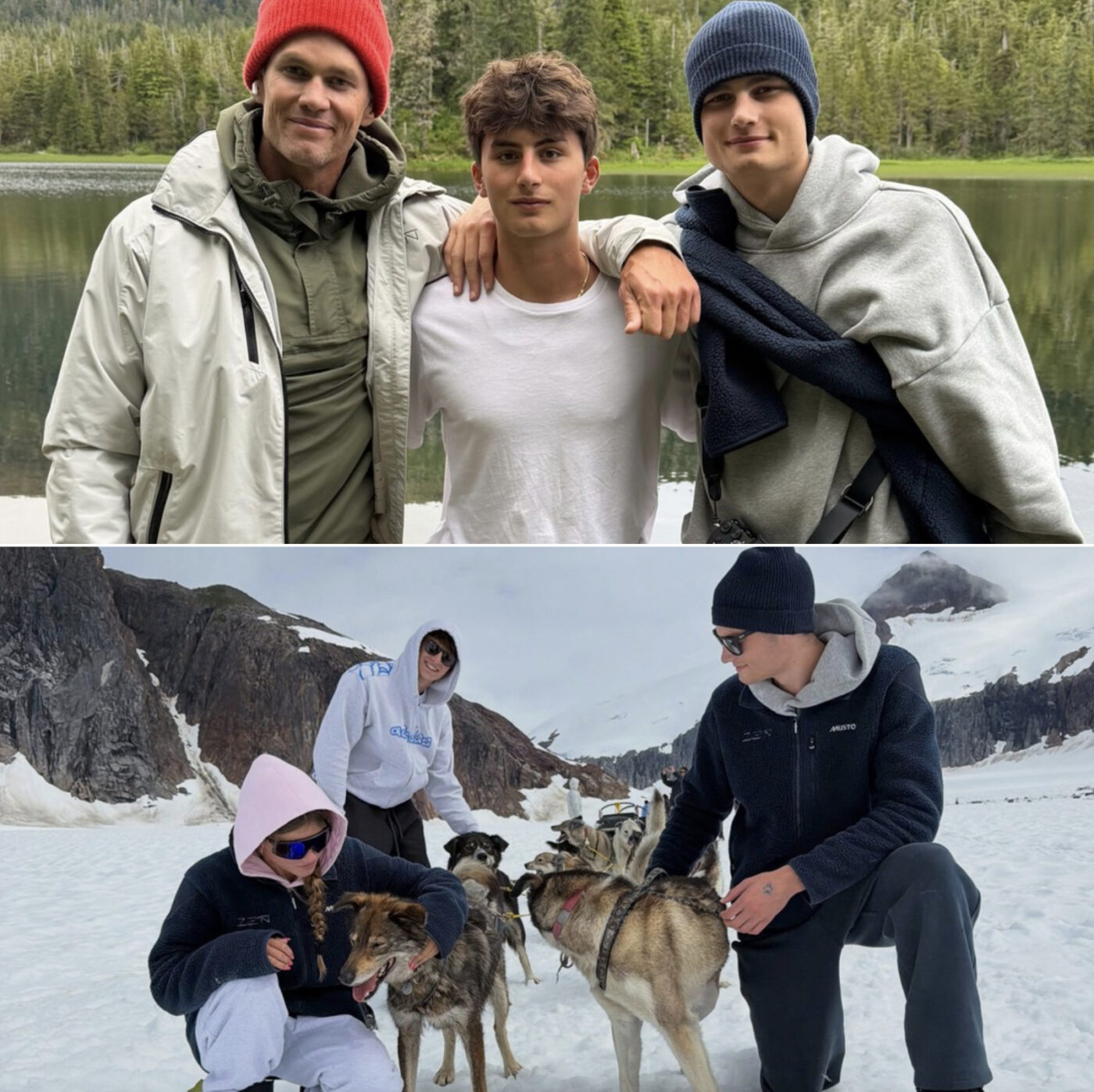 Tom Brady encanta ao mostrar viagem ao Alasca com Benjamin e Vivian, seus filhos com Gisele Bundchen