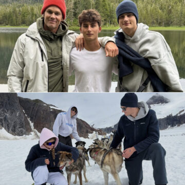 Tom Brady encanta ao mostrar viagem ao Alasca com Benjamin e Vivian, seus filhos com Gisele Bundchen