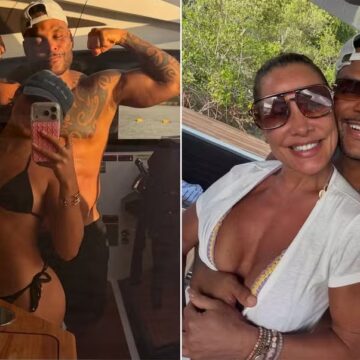 Scheila Carvalho e Tony Salles mostram corpo sarado ao curtir feriado na Bahia