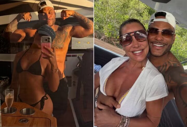 Scheila Carvalho e Tony Salles mostram corpo sarado ao curtir feriado na Bahia