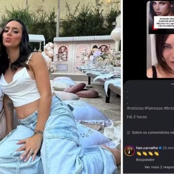Comadre de Neymar e Bruna Biancardi curte e apaga comentário após Marcia Goldschmidt atacar Amanda Kimberlly