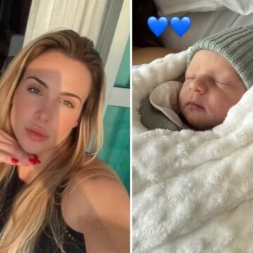 Nasceu! Ex de Adriano Imperador, Joana Machado vira avó aos 45 anos