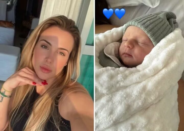 Nasceu! Ex de Adriano Imperador, Joana Machado vira avó aos 45 anos