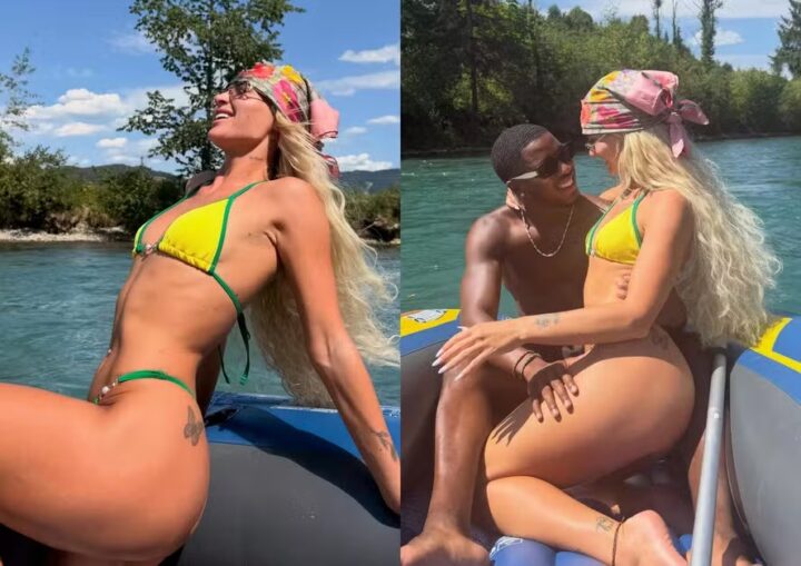 Alisha Lehmann posa de biquíni com as cores do Brasil e torcedores veem indireta