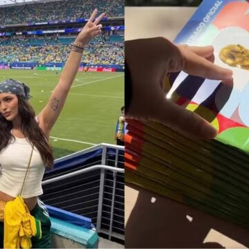 Rafa Kalimann se confunde, erra compra e termina com pilha de álbuns mas nenhuma figurinha