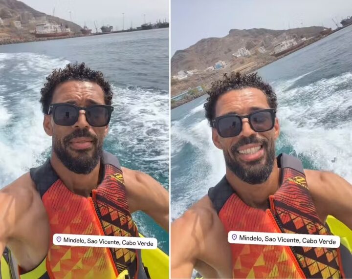 Após sucesso na Copa, goleiro Vozinha curte passeio de jet ski em Cabo Verde