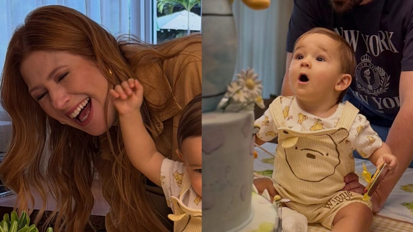Bolo temático de três andares rouba a cena no aniversário de 1 ano do filho de Dani Calabresa
