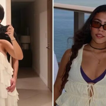 Filha de Ronaldo Fenômeno posa com namorado nos EUA e recebe carinho da mãe nas redes sociais