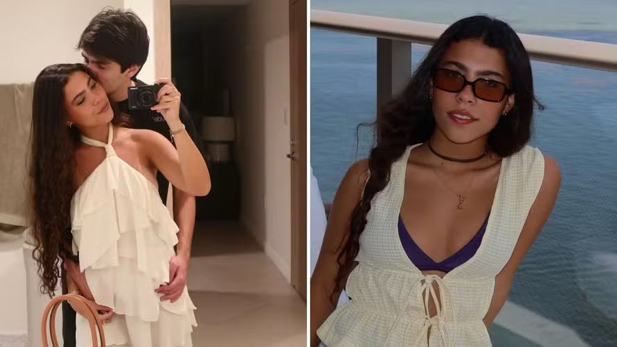 Filha de Ronaldo Fenômeno posa com namorado nos EUA e recebe carinho da mãe nas redes sociais