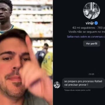 Influenciador diz que sofreu ameaça de Vini Jr. após vídeo polêmico