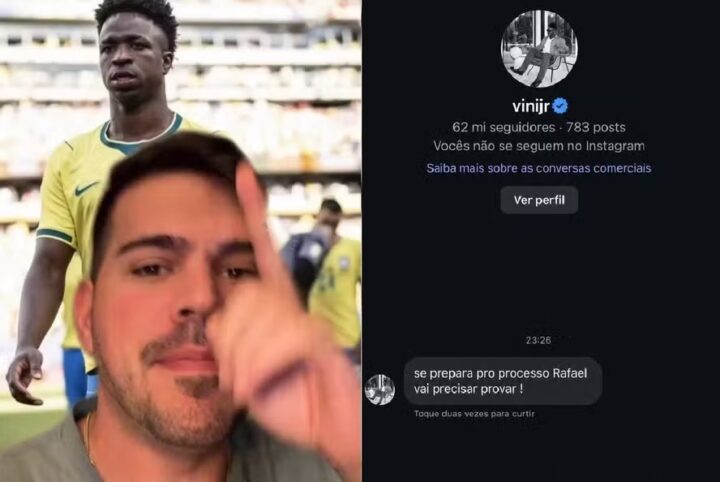 Influenciador diz que sofreu ameaça de Vini Jr. após vídeo polêmico
