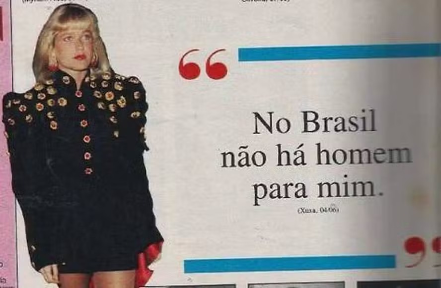 Xuxa revela origem da frase ‘no Brasil não há homem para mim’; entenda