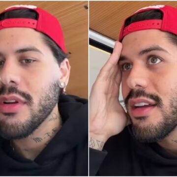 Com ‘semblante triste’, Zé Felipe fala de viagem dos filhos com Virginia Fonseca e Vini Jr.