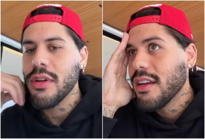 Com ‘semblante triste’, Zé Felipe fala de viagem dos filhos com Virginia Fonseca e Vini Jr.