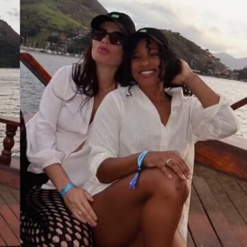 Rebeca Andrade e empresária aparecem com alianças e alimentam rumores de romance