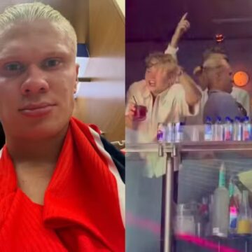 Erling Haaland curte boate em Miami após ser eliminado da Copa do Mundo