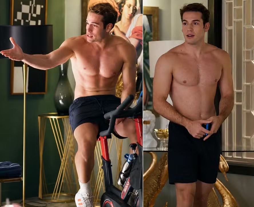 Aos 20 anos, filho de Giovanna Antonelli arranca suspiros ao surgir sem camisa em ‘Quem ama cuida’