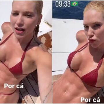 Virginia Fonseca sensualiza em iate e canta após foto no colo de Vini Jr: ‘Diz que tá com saudade’