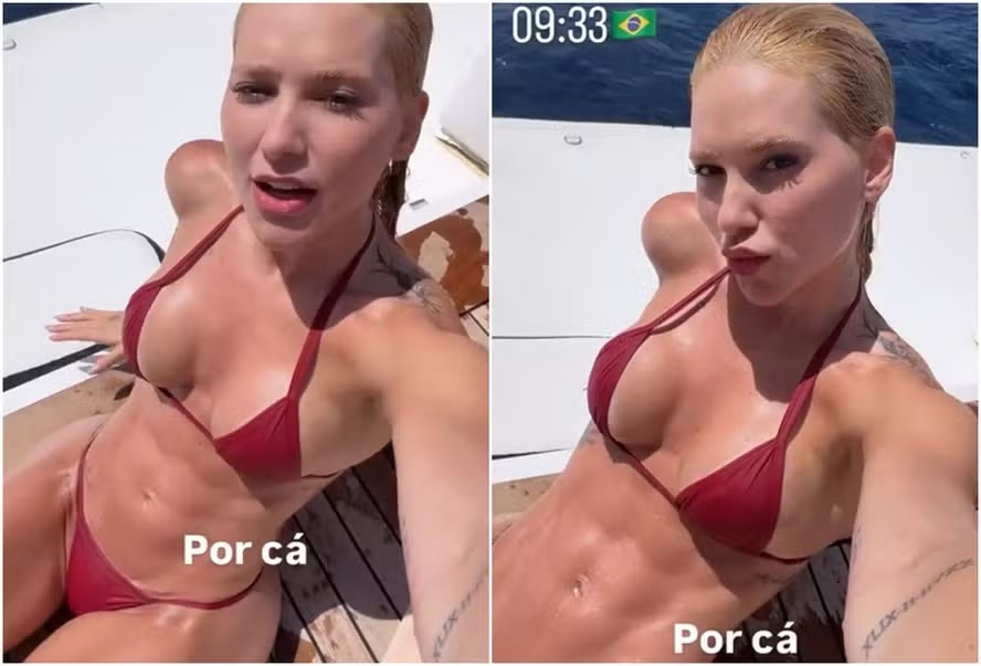 Virginia Fonseca sensualiza em iate e canta após foto no colo de Vini Jr: ‘Diz que tá com saudade’