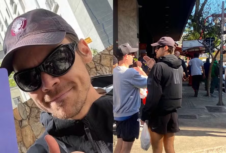 Harry Styles é visto passendo e fazendo compras pela Liberdade, em São Paulo