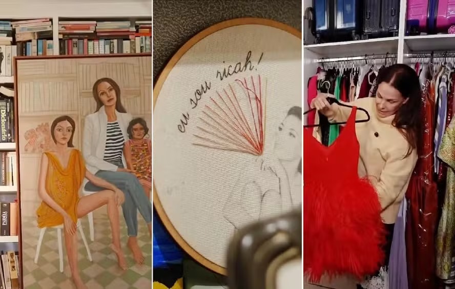 Carolina Ferraz mostra detalhes de apartamento em SP: ‘Doei quase tudo’