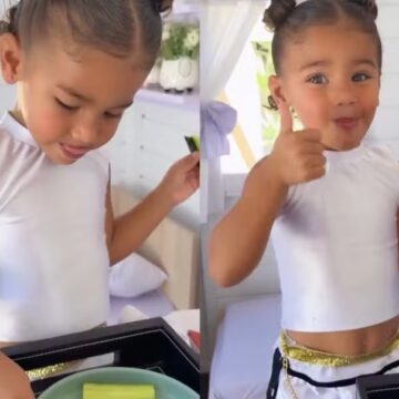 Aos 2 anos, Mavie, filha de Neymar e Bruna Biancardi, encara ‘dieta detox’ após férias