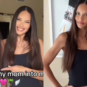 Adriana Lima surge com look igual ao da filha e semelhança impressiona