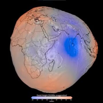 NASA apresenta representação inédita da Terra como geoide após 15 anos de observações