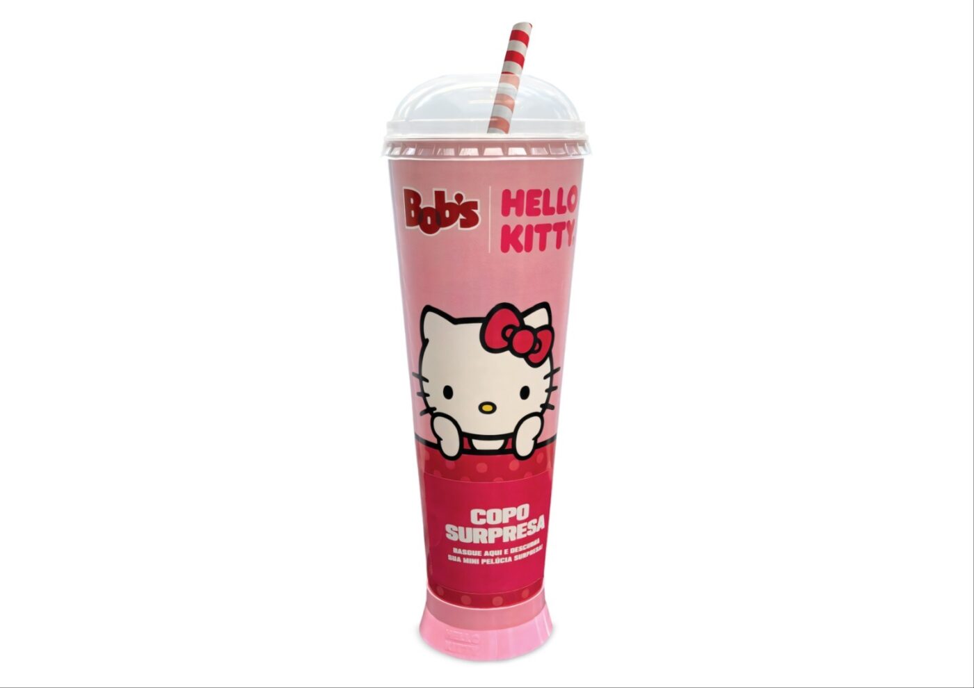 Com o sucesso, Bob’s amplia parceria com Hello Kitty e lança ‘copo surpresa’ com mini pelúcias