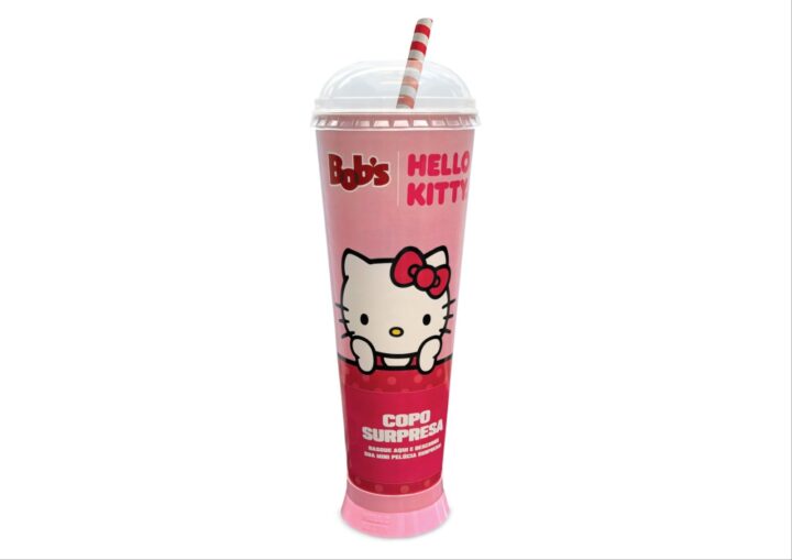 Com o sucesso, Bob’s amplia parceria com Hello Kitty e lança ‘copo surpresa’ com mini pelúcias