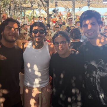 Em Saint-Tropez, Marcelo Sangalo curte balada de DJ famoso ao lado de familiares