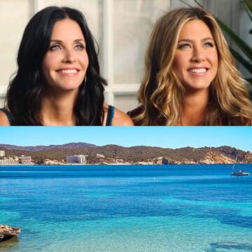 Jennifer Aniston e Courteney Cox curtem férias na Espanha ao lado de Pedro Pascal