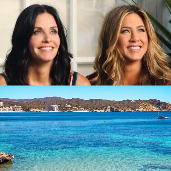 Jennifer Aniston e Courteney Cox curtem férias na Espanha ao lado de Pedro Pascal