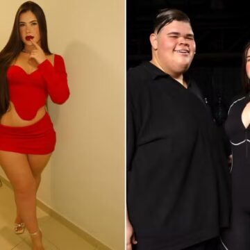 Noiva de Gordão da XJ perde 30kg para ajudar influenciador que eliminou 130kg