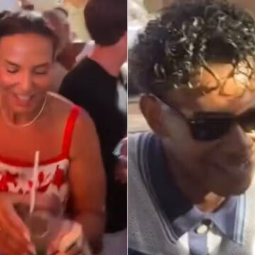 Na França, Ivete Sangalo curte mesma balada de Yamal e recebe homenagem de DJ