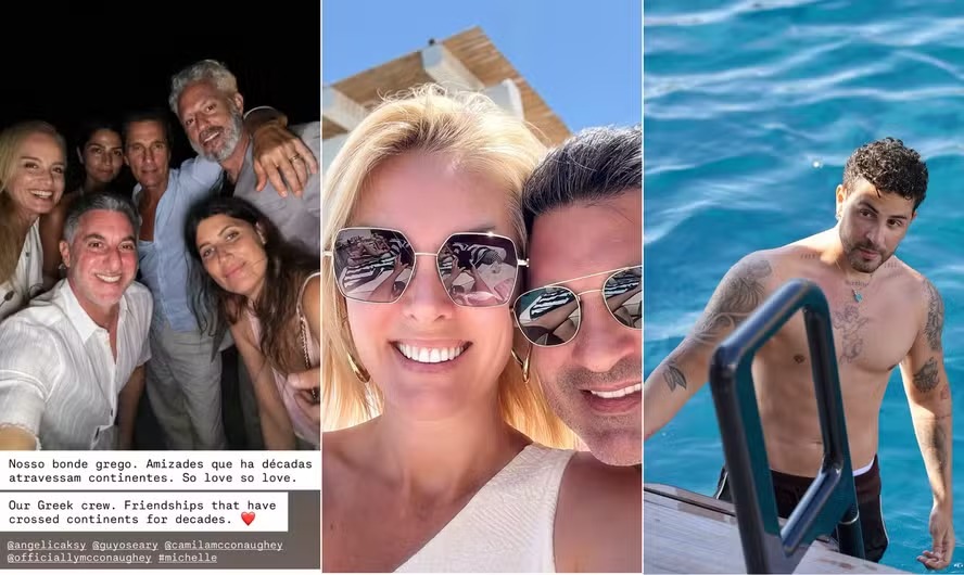Paraíso grego vira point dos famosos brasileiros; veja quem já passou por lá