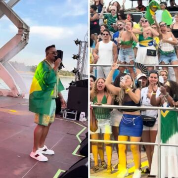 Xanddy encerra turnê pela Europa e se emociona com show em Milão: “No meu coração”