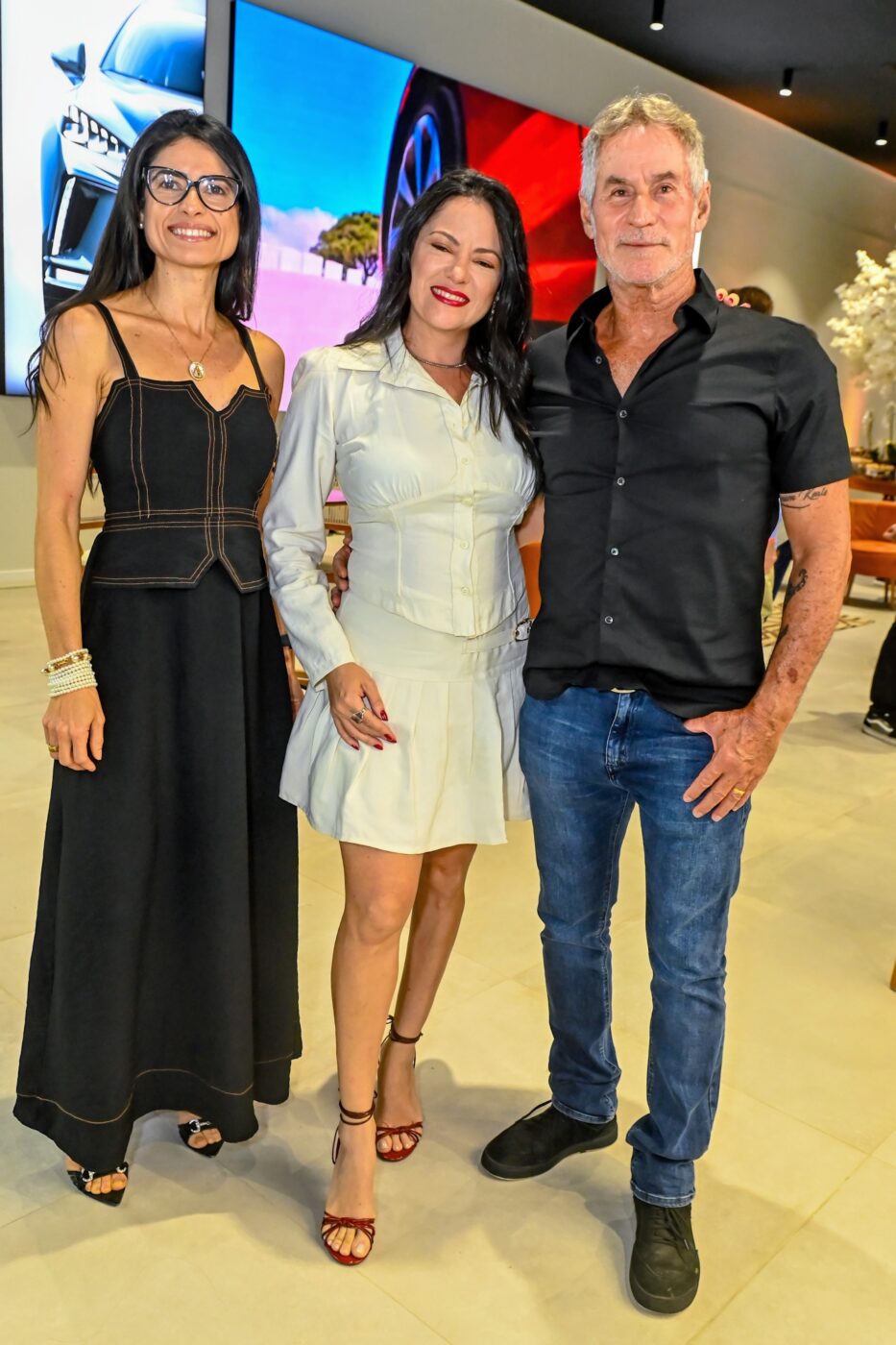 Silvana, Carina Moura e Fábio Rezende