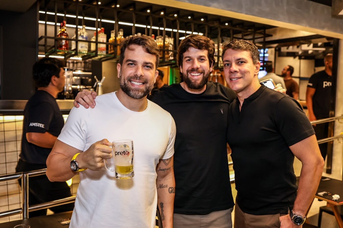 Tom Miranda, Diogo Varela e Paulo Bezerra