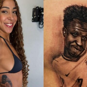 Influenciadora baiana que tatuou rosto de Vini Jr. reage ao novo visual do jogador: ‘Vou ter que retocar’