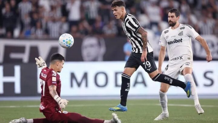 Botafogo aproveita falha do Santos no último lance e vence pelo Brasileirão; veja melhores momentos