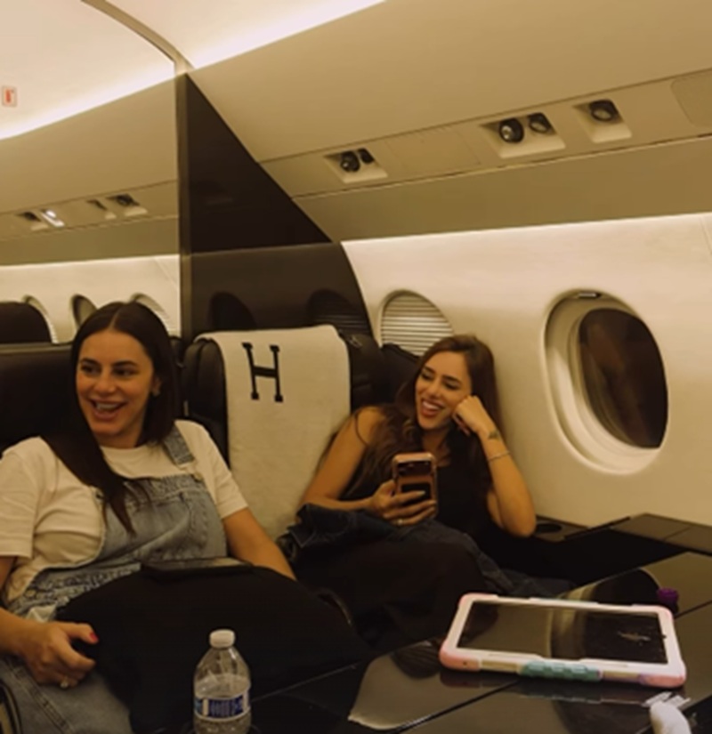 Com mau tempo, Bruna Biancardi passa perrengue em voo nos Estados Unidos