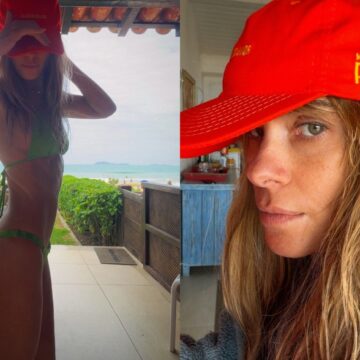 Carolina Dieckmmann abre álbum de fotos em Búzios e detalhe chama atenção: “Meu nome é Preta”