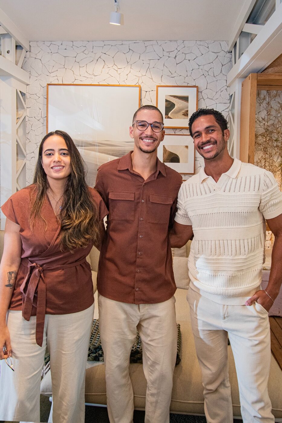 Stephanie Lima, Antônio Ribeiro e Antônio Junior