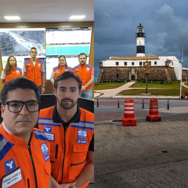 Chuva e ventos fortes voltam a Salvador com chegada de frente fria