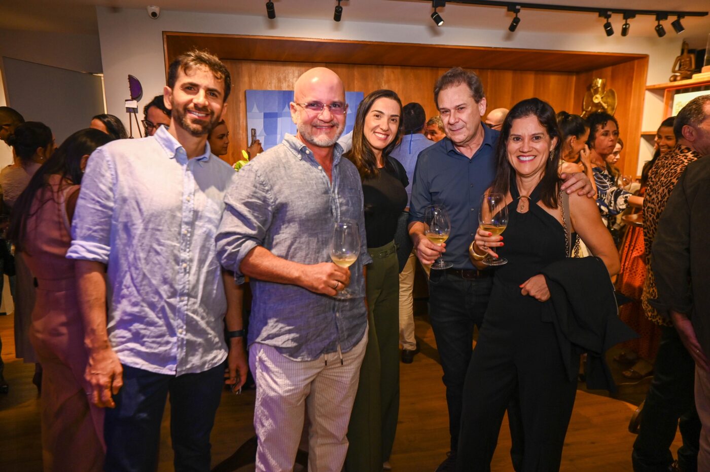 Roque Justino, Marcelo Velame, Camila Coimbra, Heraldo e Luana Bucchianico